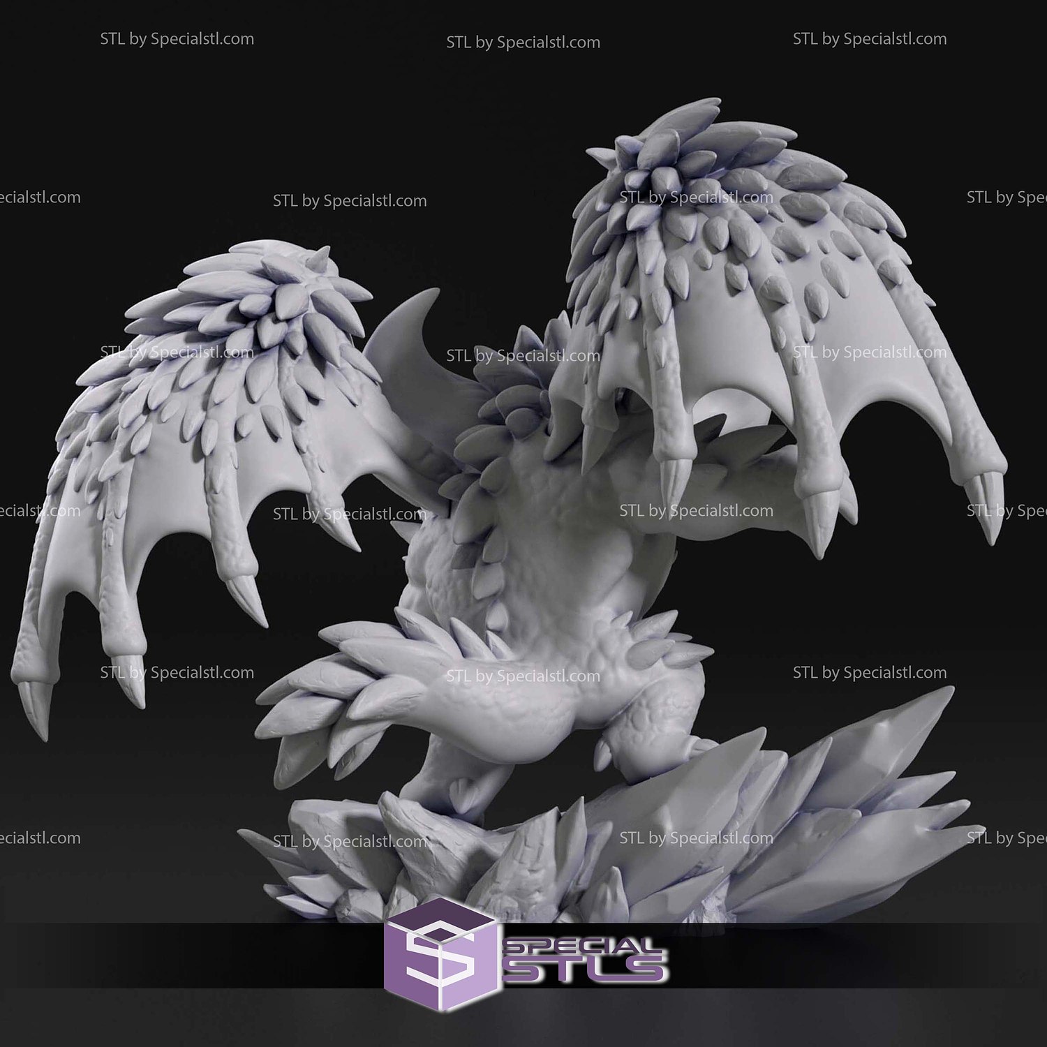 Chibi Nergigante Monster Hunter World 3D Printer Files STL Model — view 6