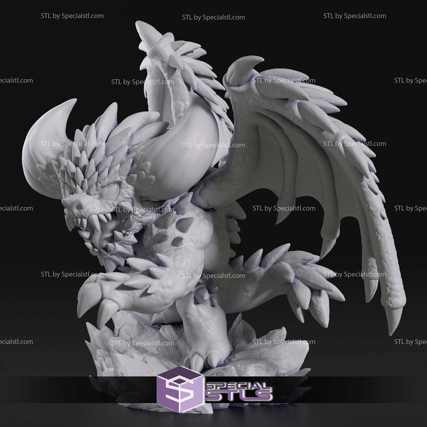 Chibi Nergigante Monster Hunter World 3D Printer Files STL Model — view 7