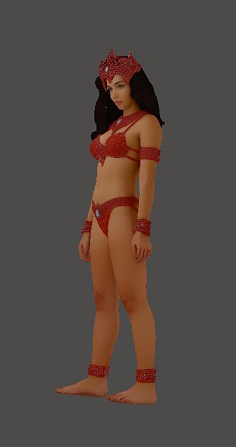 Women of Mars or Lynn in Red 3D STL Model — view 2