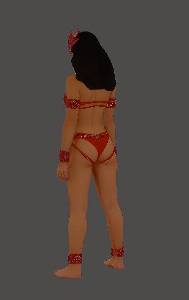 Women of Mars or Lynn in Red 3D STL Model — view 3