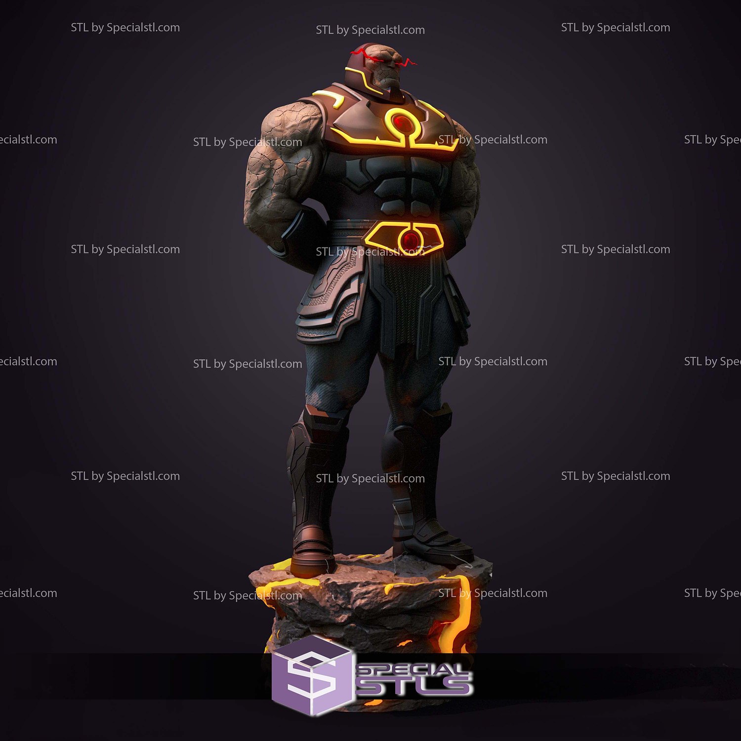 Darkseid Rise 549mm STL Files 3D Model — view 2