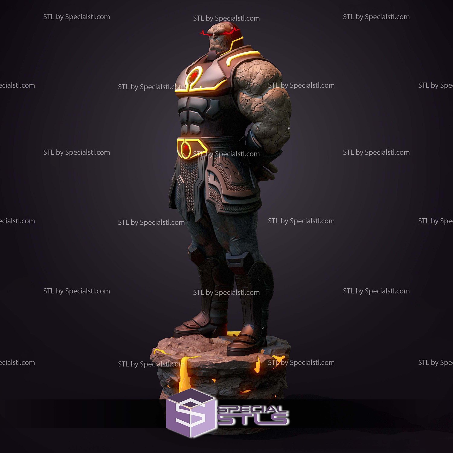 Darkseid Rise 549mm STL Files 3D Model — view 4