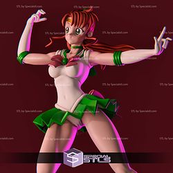Sailor Jupiter Action Pose 3D Print Files STL Model