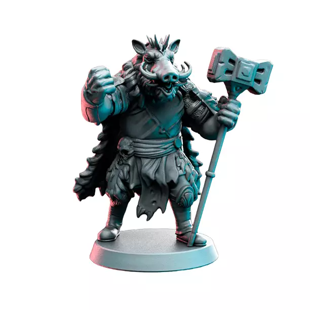 Raggadragga V - Board Game Miniature STL 3D Model