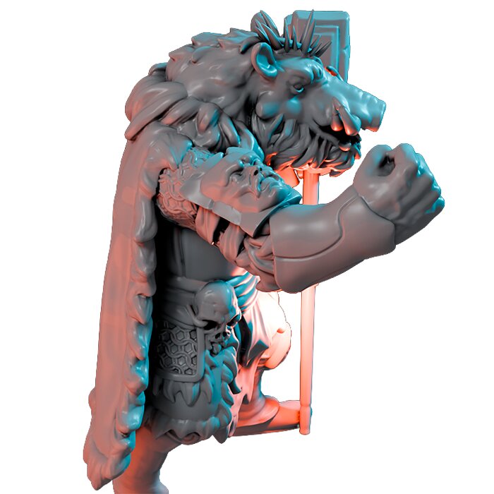 Raggadragga V - Board Game Miniature STL 3D Model — view 4