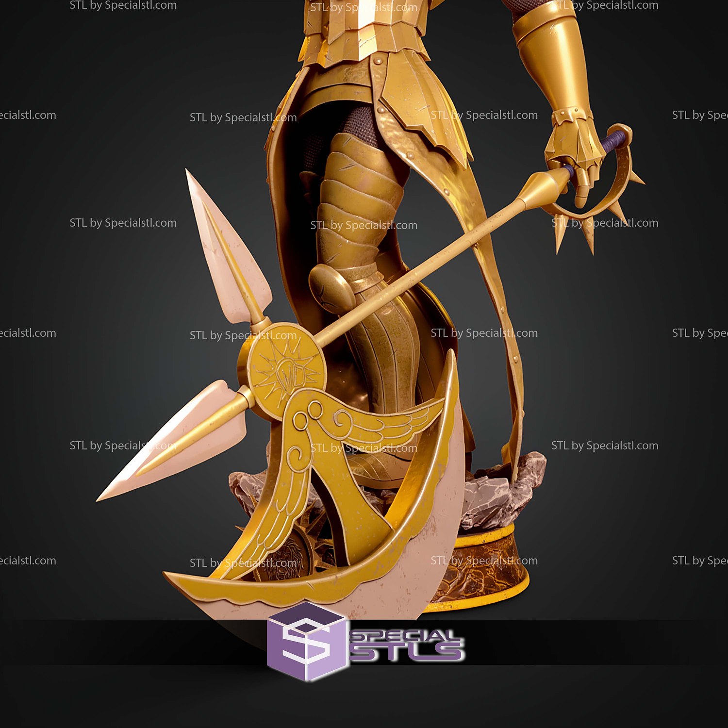 Escanor 449mm Seven Deadly Sins STL Files 3D Model — view 5
