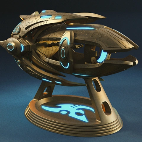 Protoss Carrier 3D Printing Model | Assembly STL Model