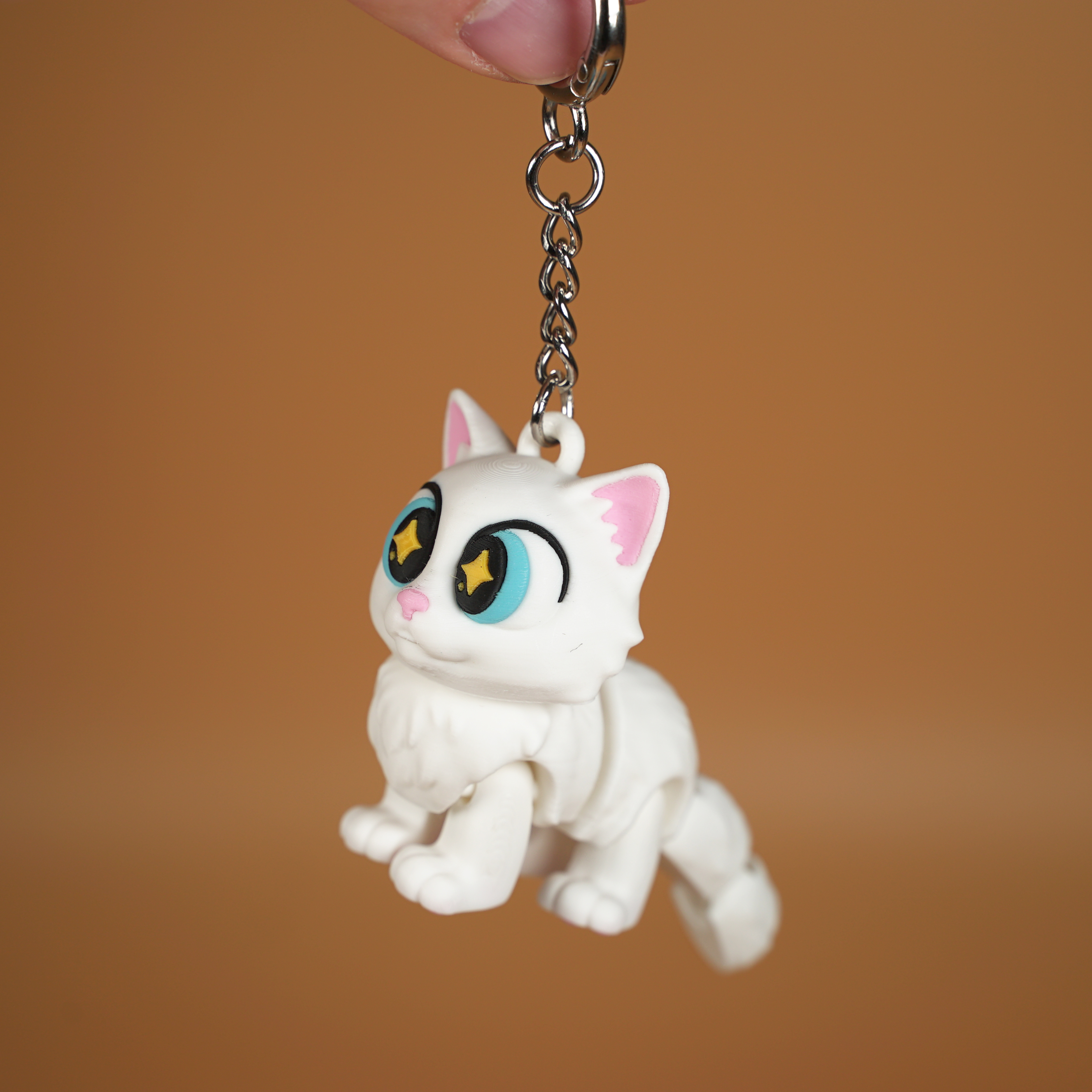 Flexi Articulated Cat & Cat House Set 3D 3MF Model — view 5