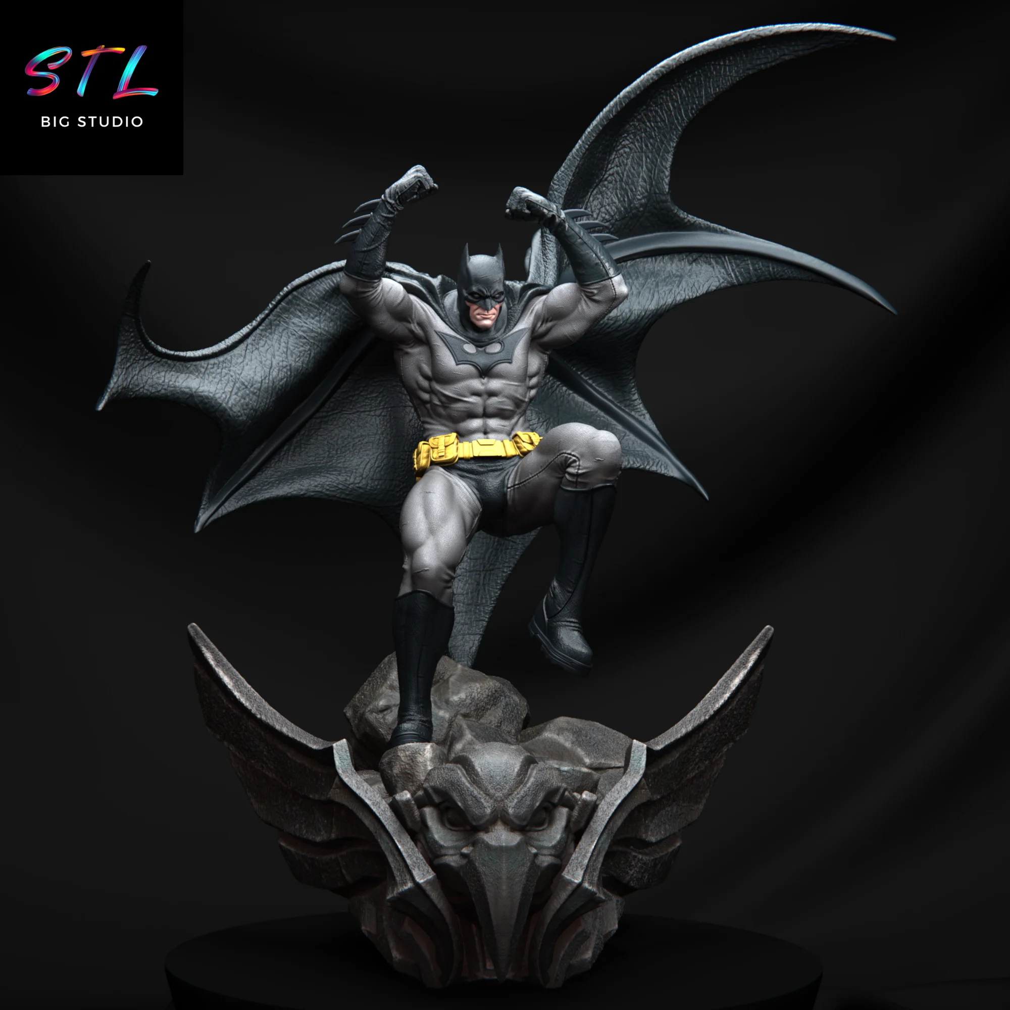 Batman STL | Heroic Gargoyle Pose | 3D Printable Model Model