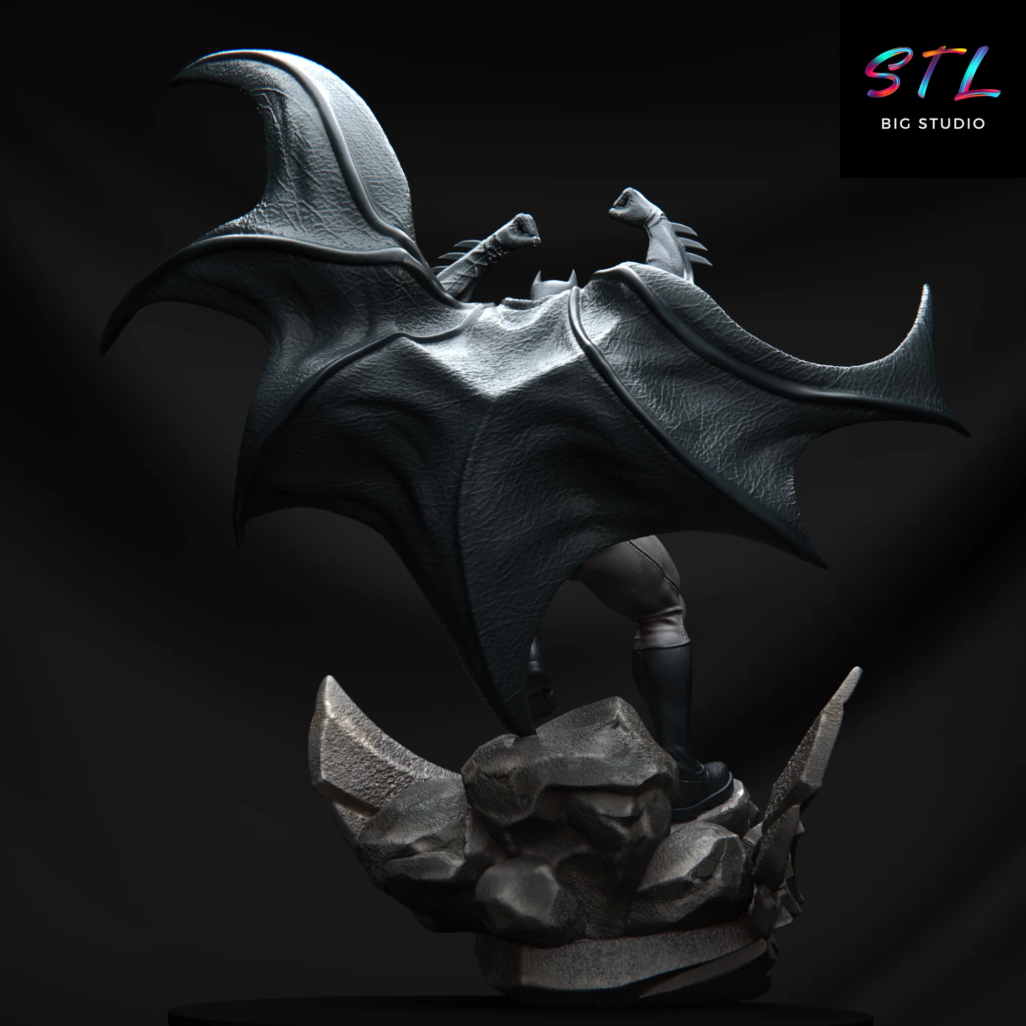 Batman STL | Heroic Gargoyle Pose | 3D Printable Model Model — view 4