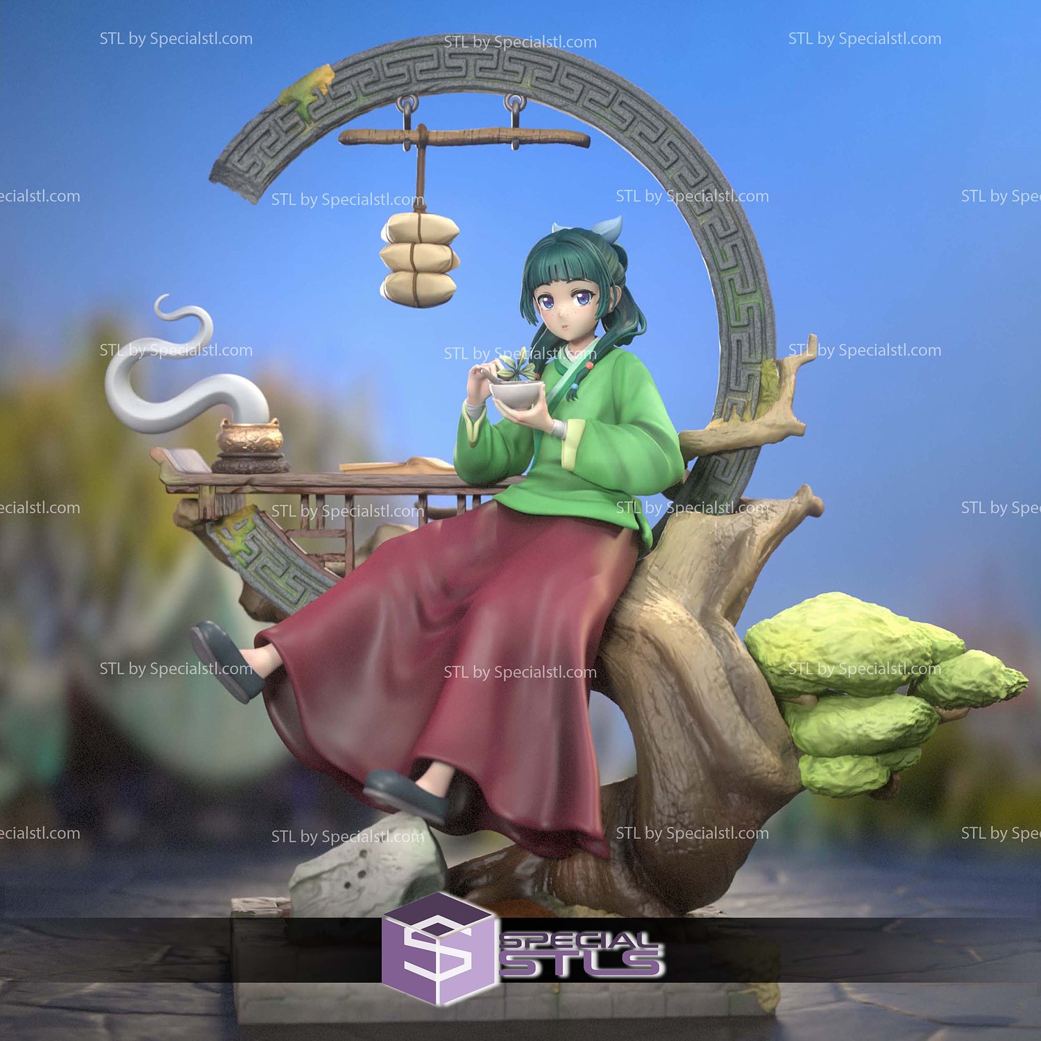 Maomao Apothecary Diaries V3 STL Printer Files 3D Model — view 3
