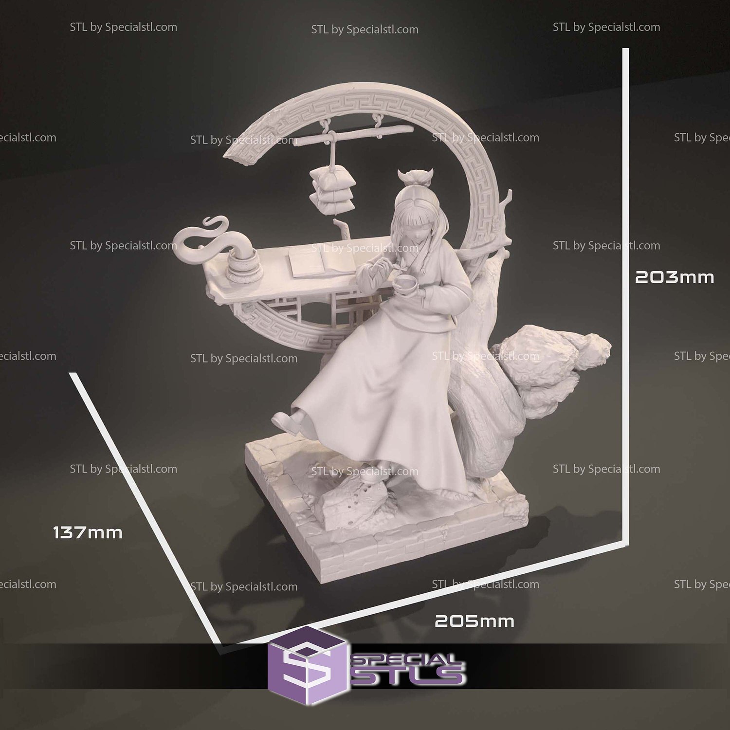 Maomao Apothecary Diaries V3 STL Printer Files 3D Model — view 5