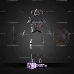 Cosplay STL Files Skyrim Iron Armor Full Set 3D Model