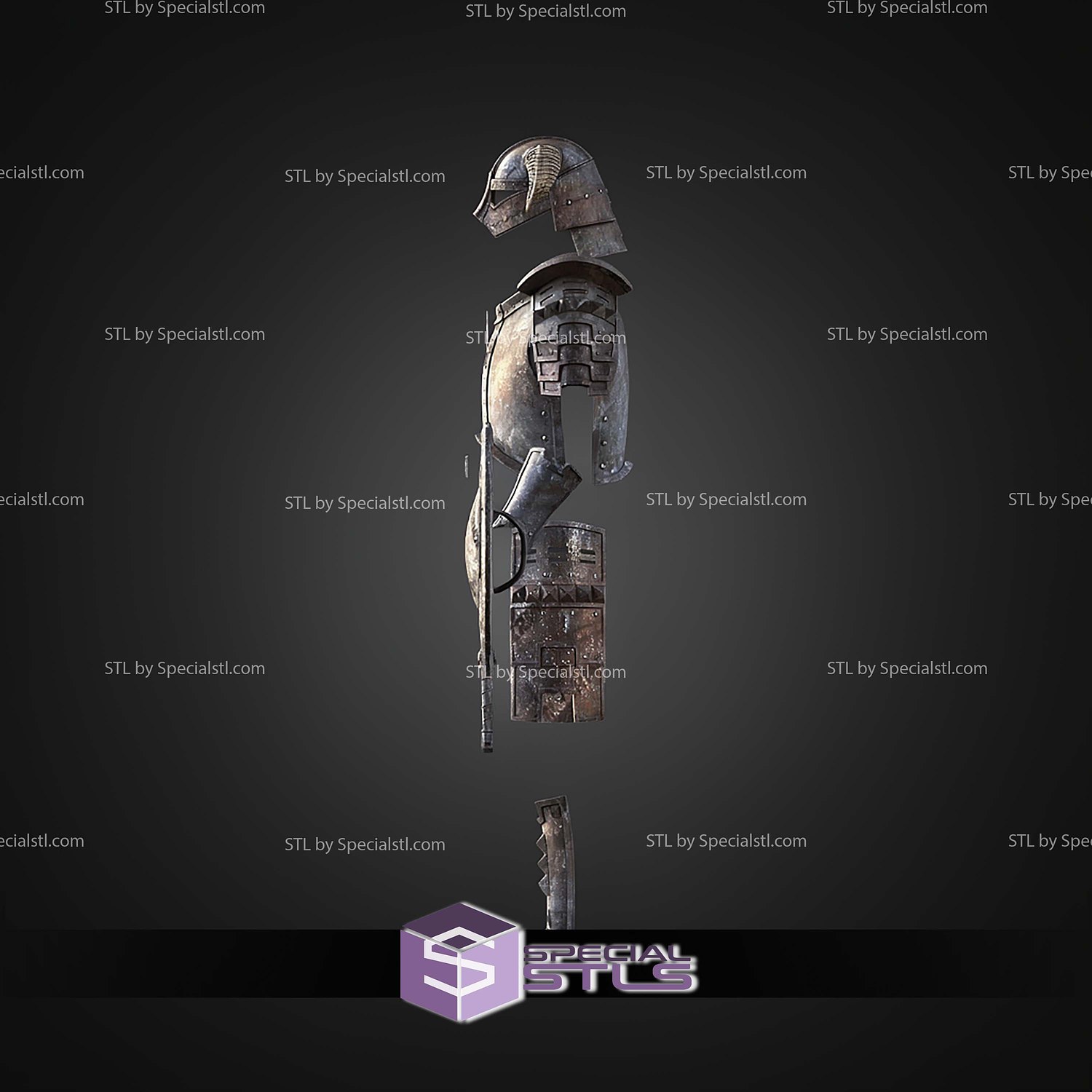 Cosplay STL Files Skyrim Iron Armor Full Set 3D Model — view 3