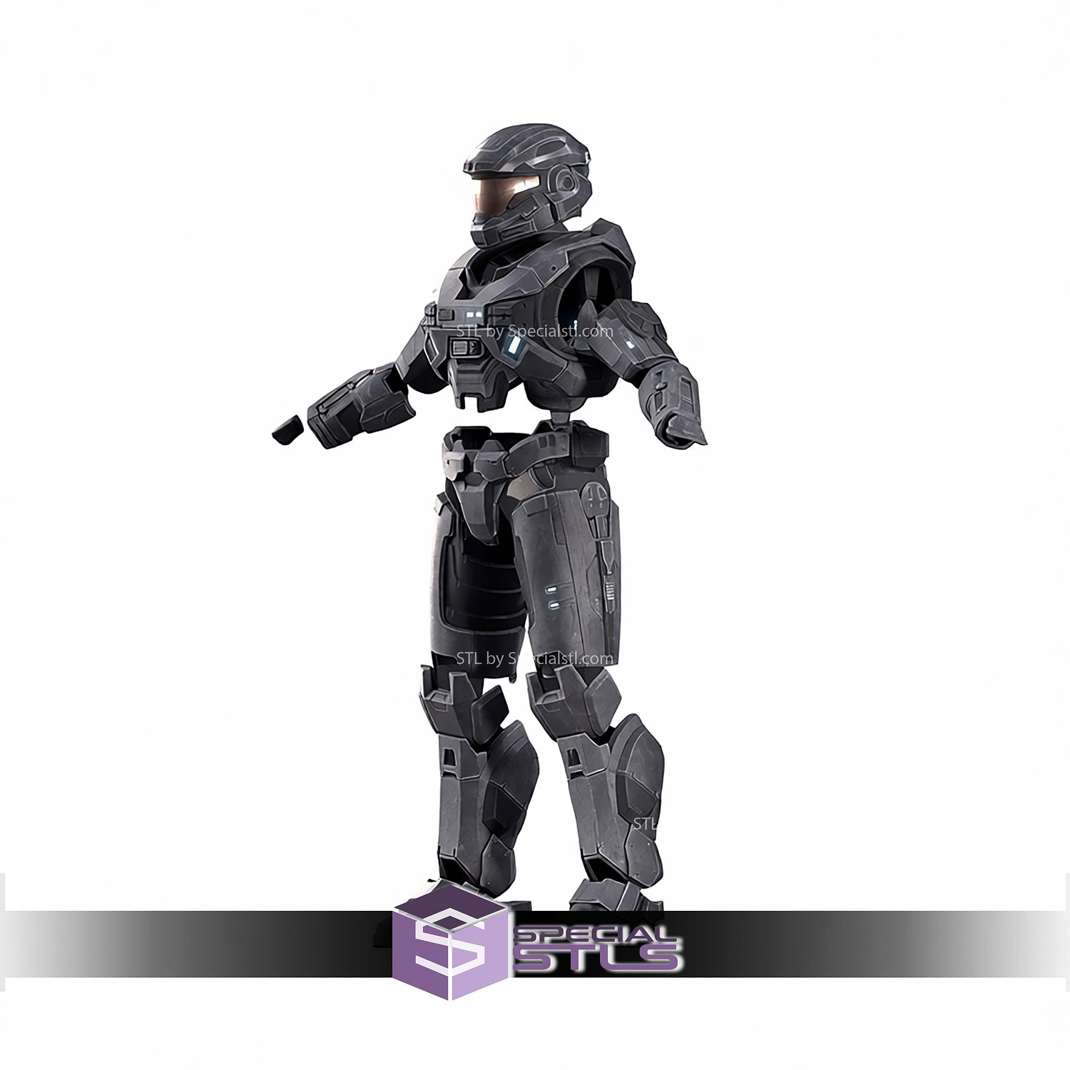 Cosplay STL Files Reach Noble 6 Mark 5 B Helmet and Armor 3D Model — view 2
