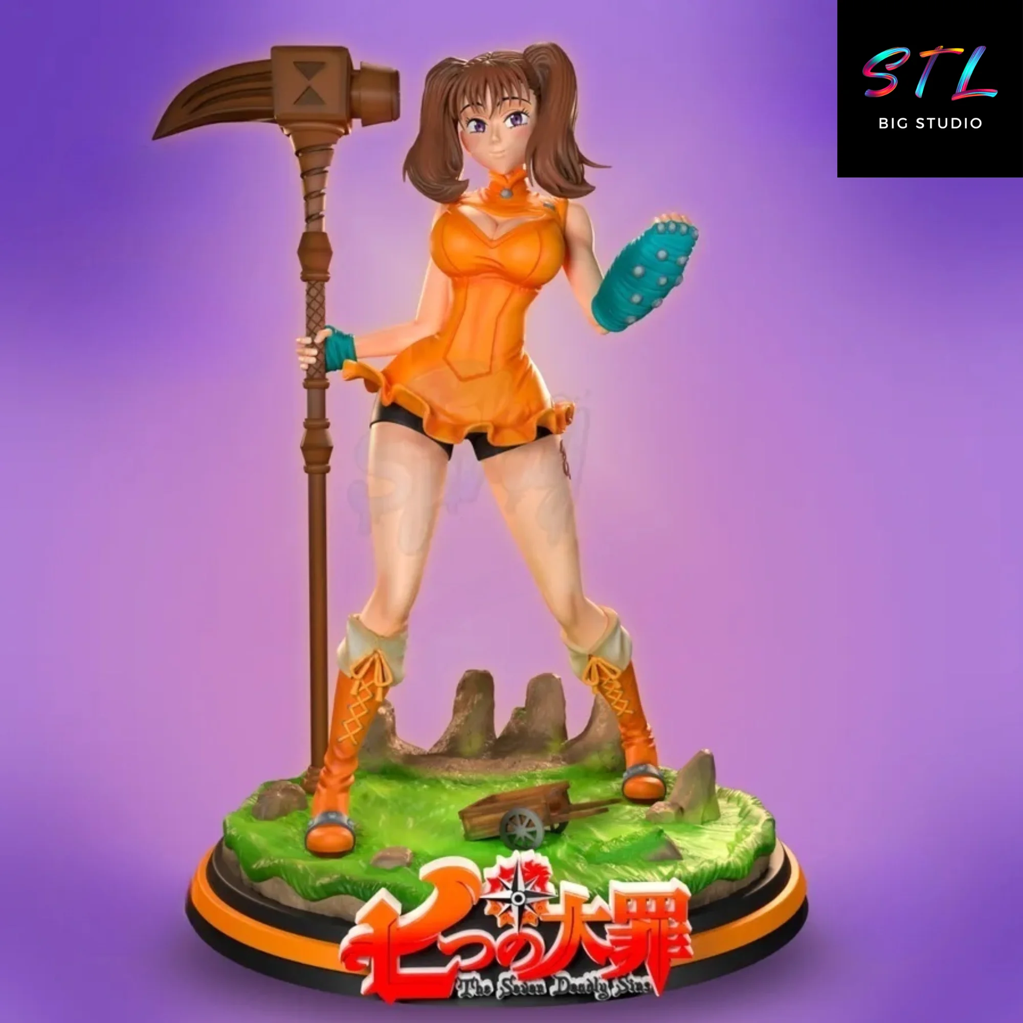 Diane STL | 3D Printable Figure from The Seven Deadly Sins Model