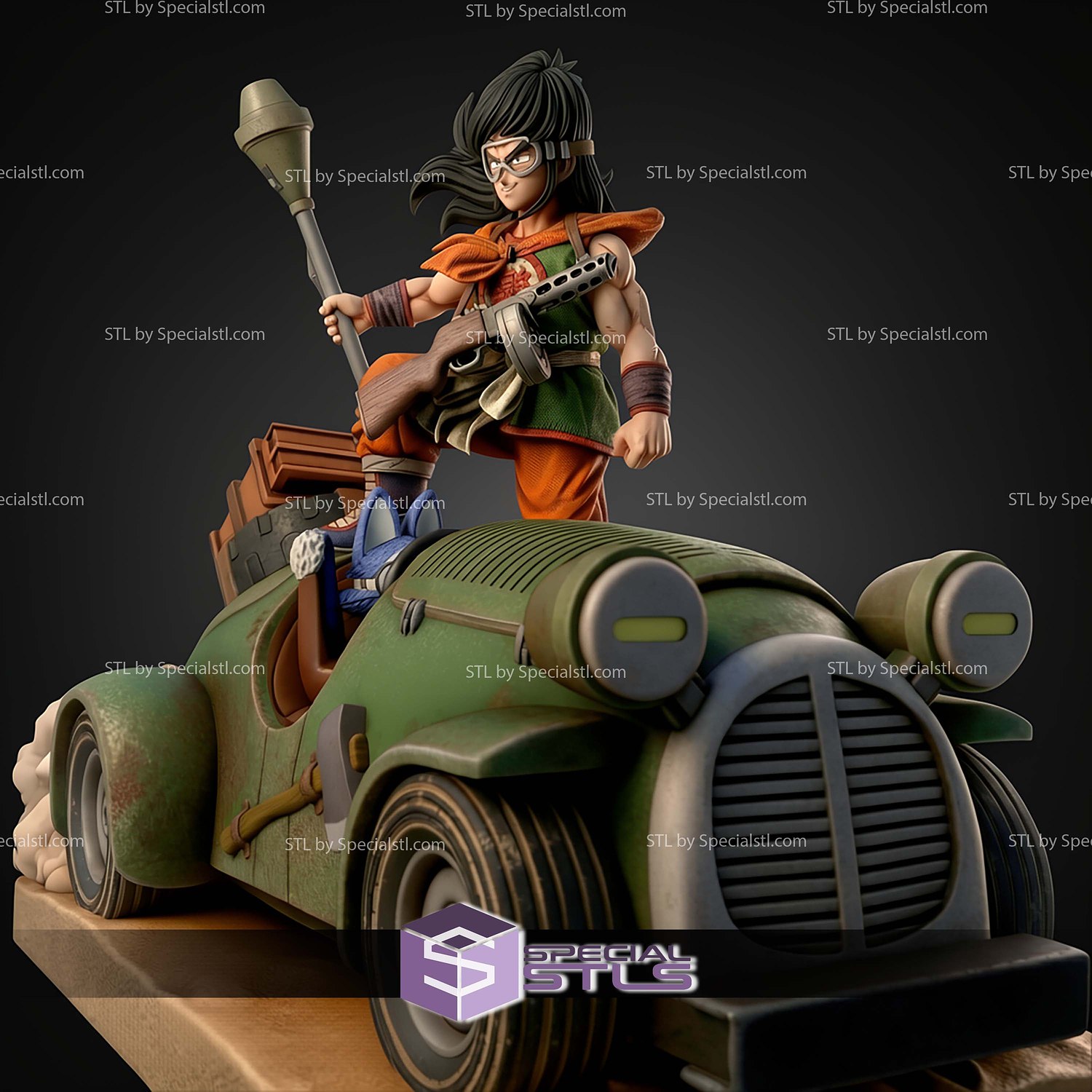 Yamcha And Puar Mighty Mouse STL Files 3D Model — view 2