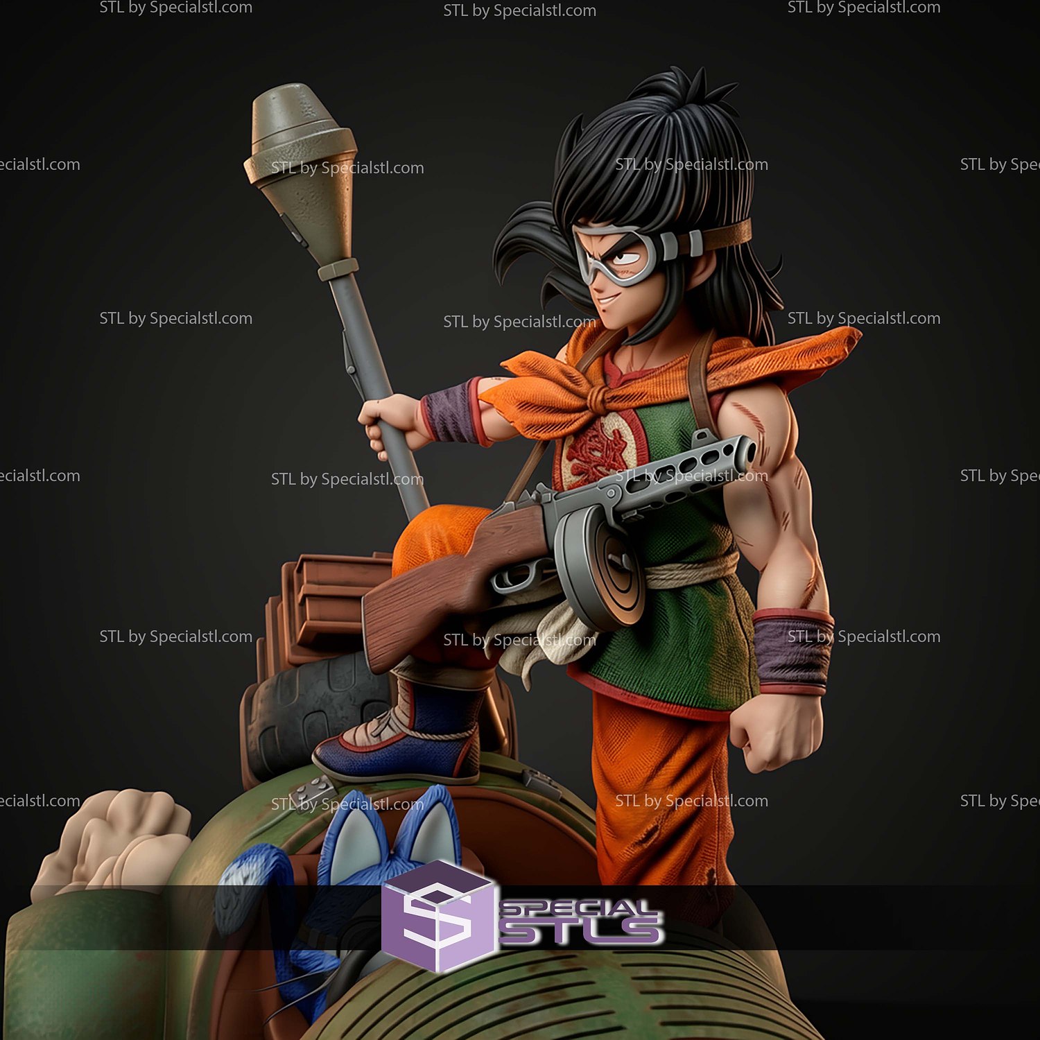 Yamcha And Puar Mighty Mouse STL Files 3D Model — view 3
