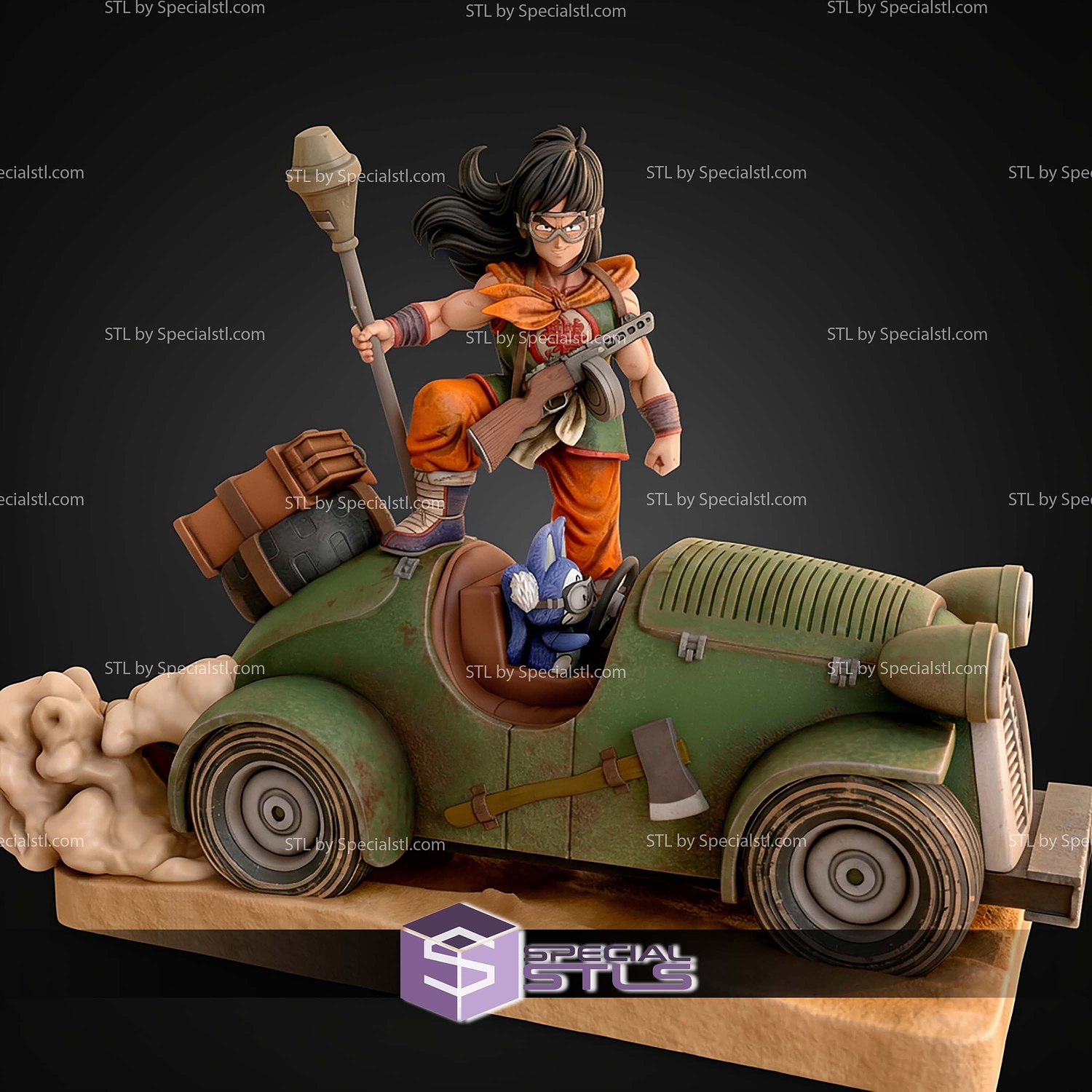 Yamcha And Puar Mighty Mouse STL Files 3D Model — view 4