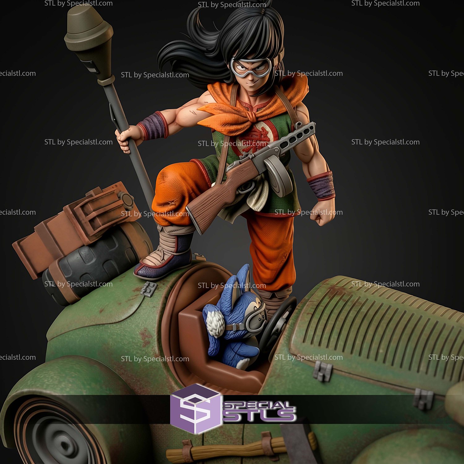Yamcha And Puar Mighty Mouse STL Files 3D Model — view 5