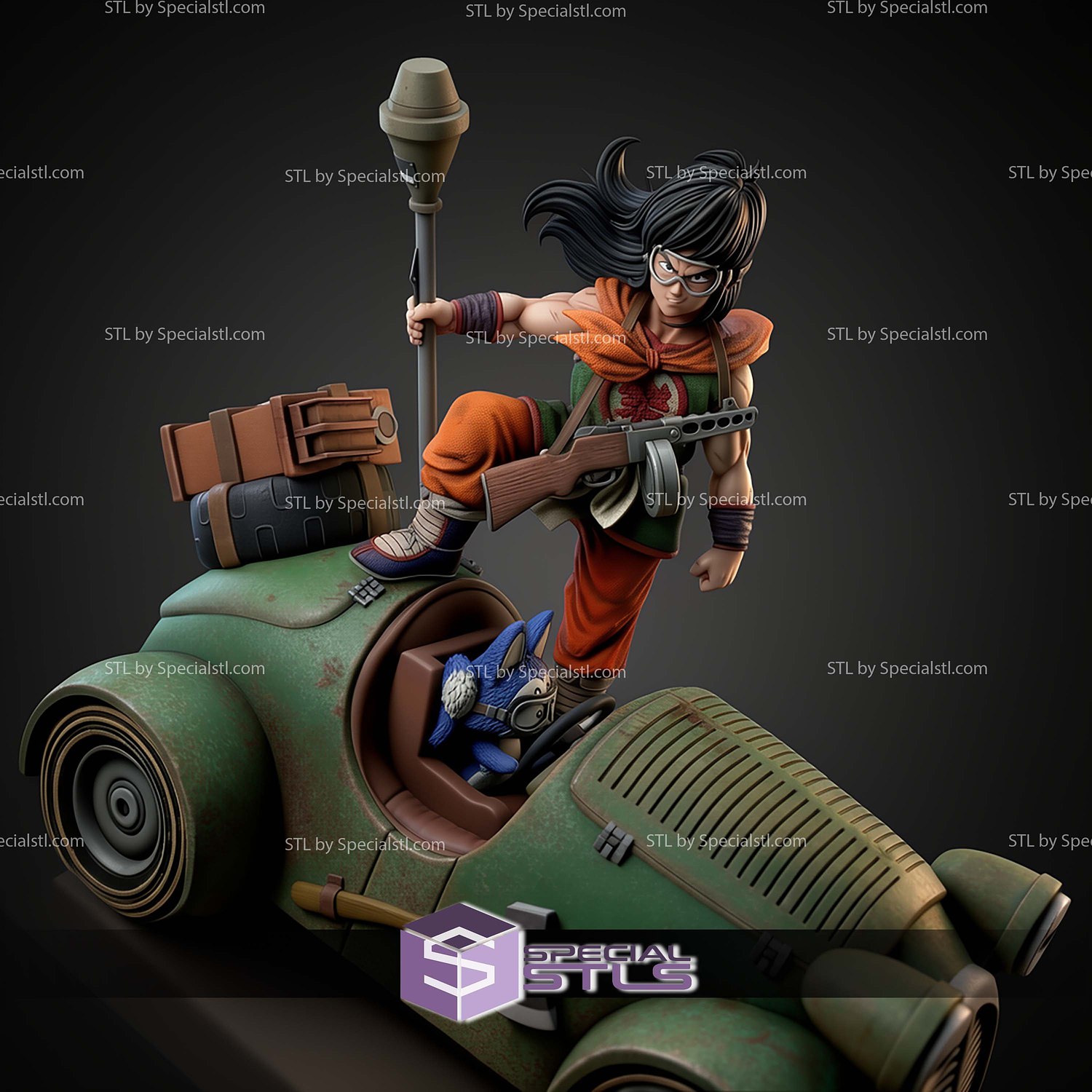 Yamcha And Puar Mighty Mouse STL Files 3D Model — view 6