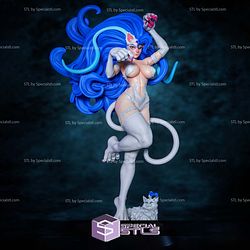 Felicia Darkstalkers and White Cat STL Files 3D Model