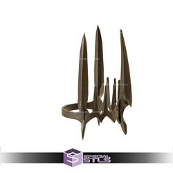 Cosplay STL Files Sauron Crown Rings of Power 3D Model