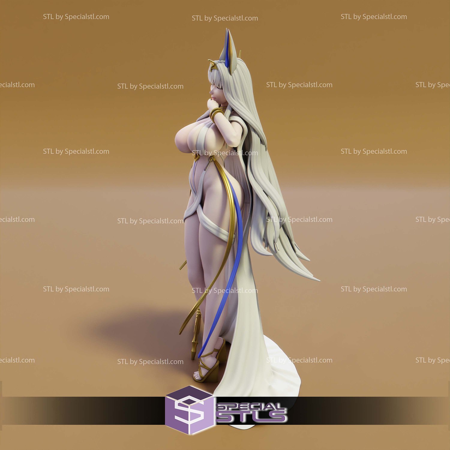 Scylla Thicc Azur Lane 3D Printer Files STL Model — view 3
