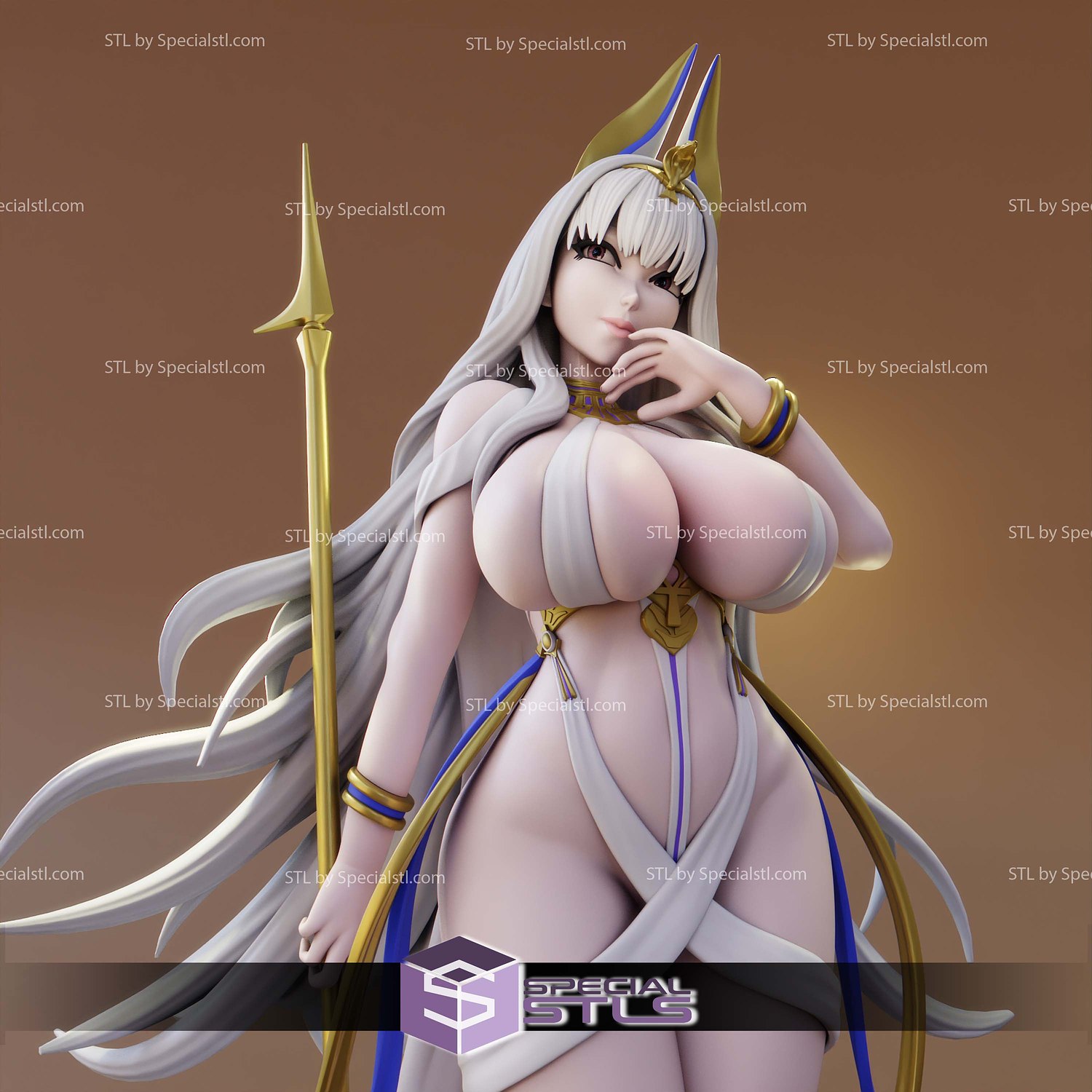 Scylla Thicc Azur Lane 3D Printer Files STL Model — view 6
