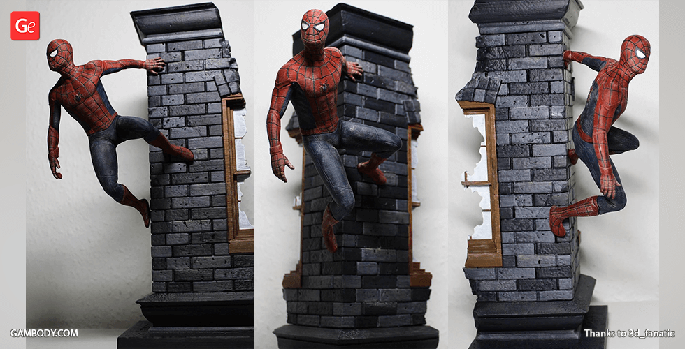 Spider-Man Wall Crawler 3D Printer Files | Assembly STL Model