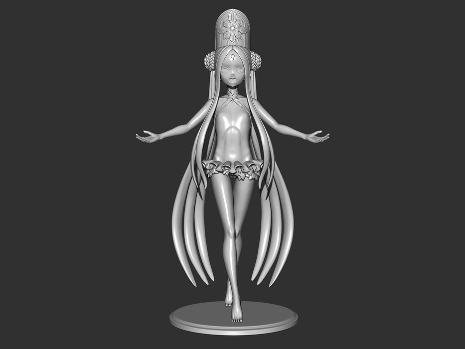 Abigail Williams FGO figure 3d STL Model — view 8