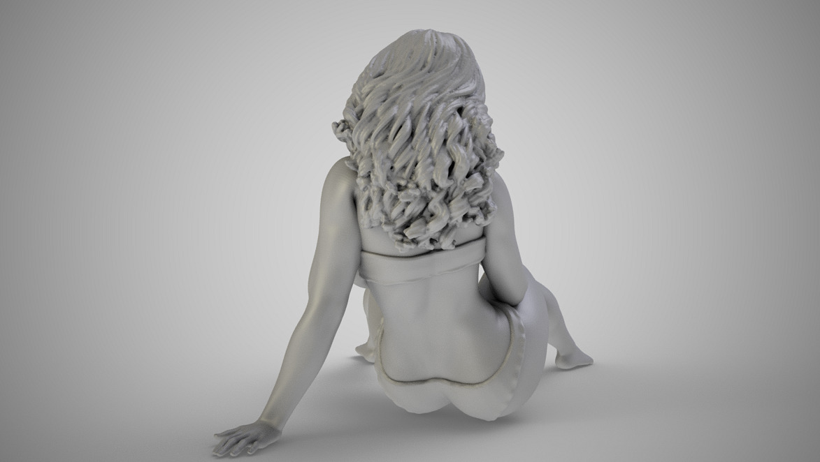 Late Summer on the Beach 3D STL Model — view 5
