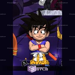 Toriyama Diorama Goku Bust 3D Printer Files STL Model