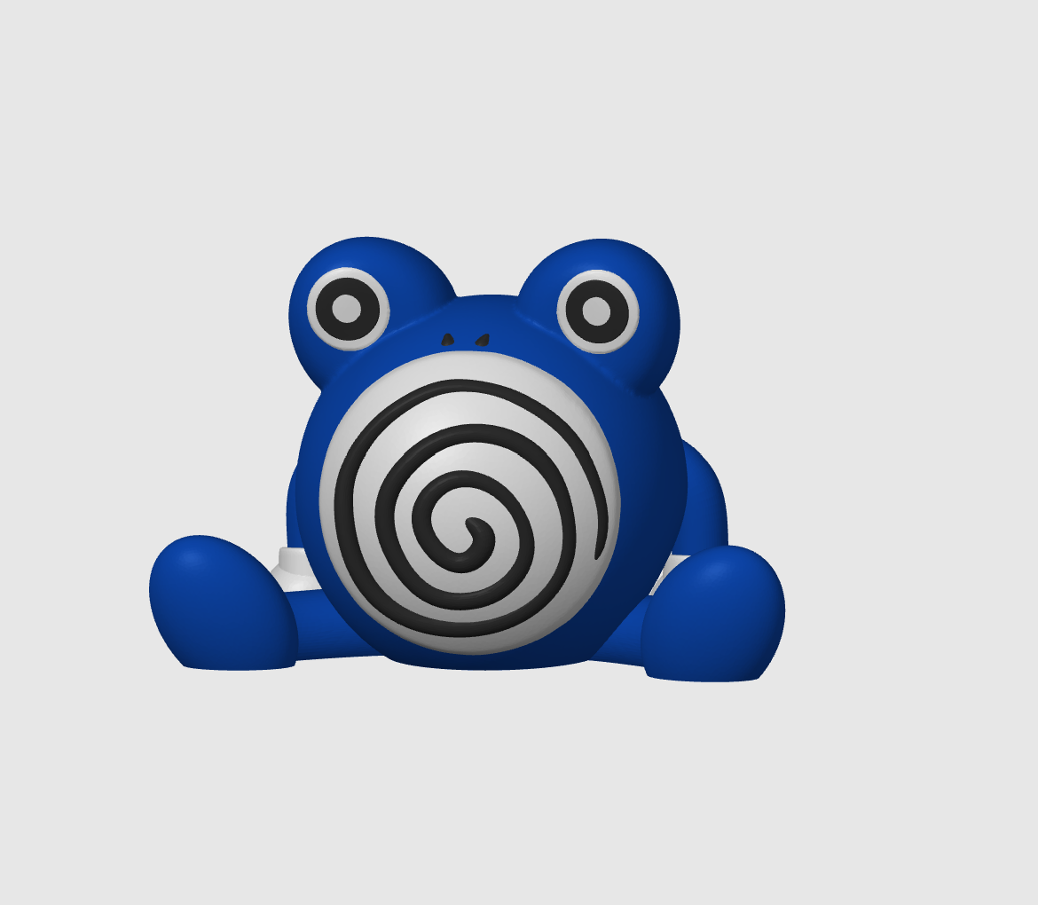 Poliwhirl Pokemon (no support, 3mf included) 3D STL Model