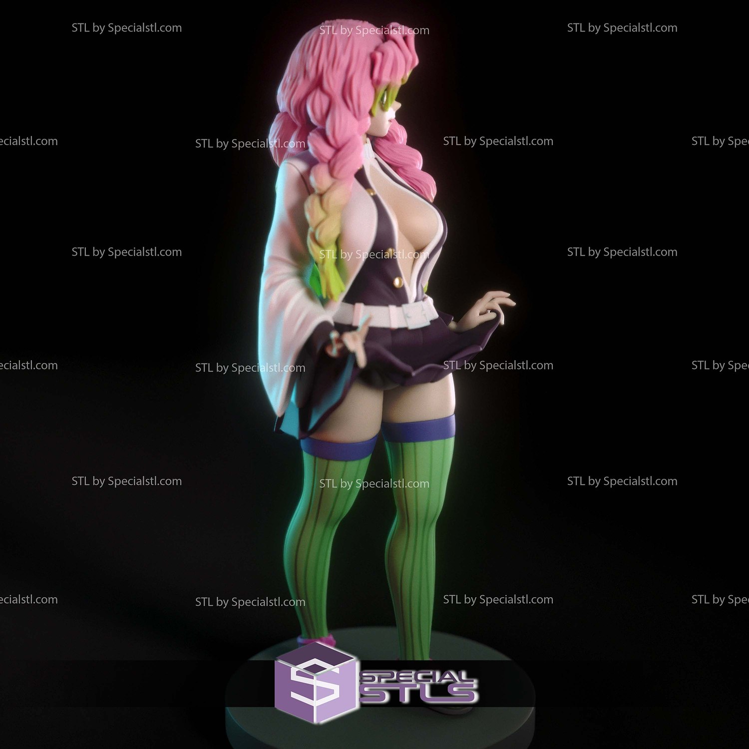 Mitsuri Kanroji Showing 3D Printer Files STL Model — view 2
