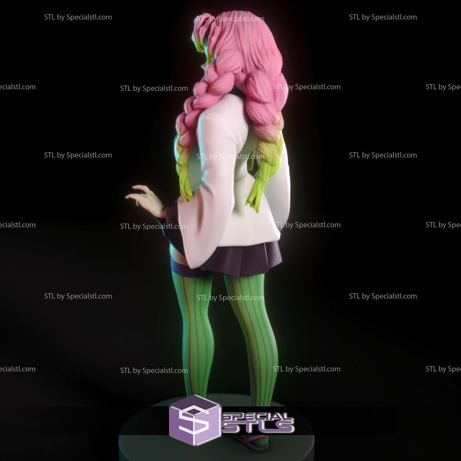 Mitsuri Kanroji Showing 3D Printer Files STL Model — view 3