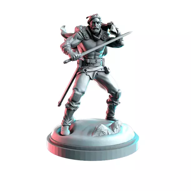 Klaus VI - RPG Tabletop Figure 3D STL Model