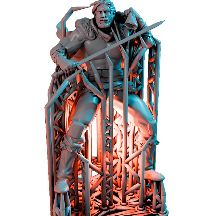 Klaus VI - RPG Tabletop Figure 3D STL Model — view 3
