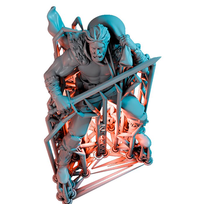 Klaus VI - RPG Tabletop Figure 3D STL Model — view 6