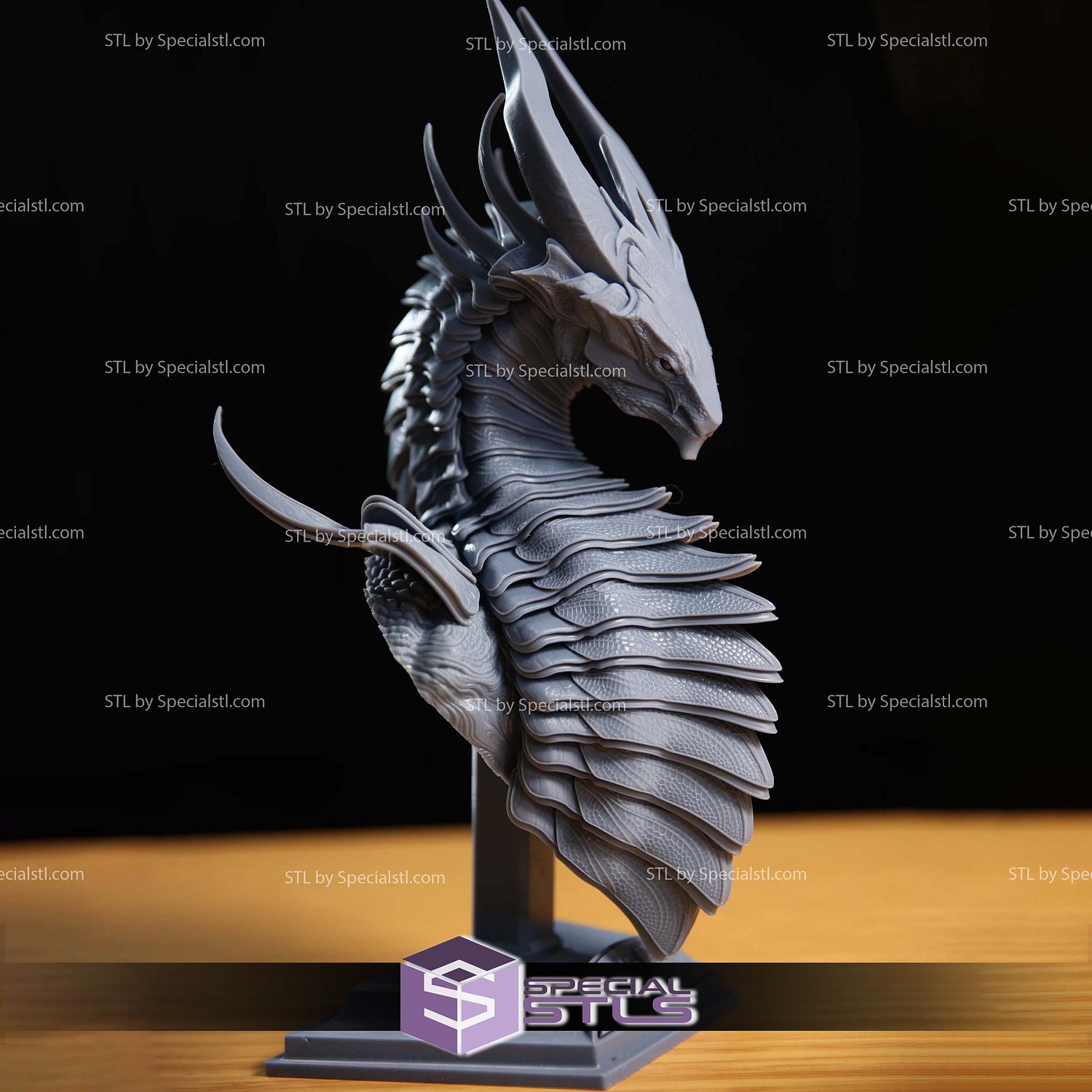 Valtallion Bust Guardian Of Light 3D Printer Files STL Model — view 3