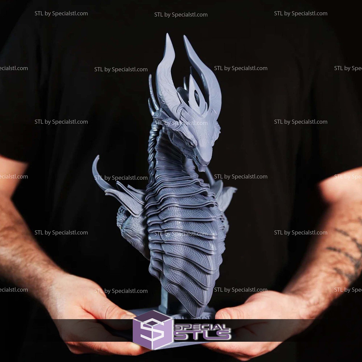 Valtallion Bust Guardian Of Light 3D Printer Files STL Model — view 4
