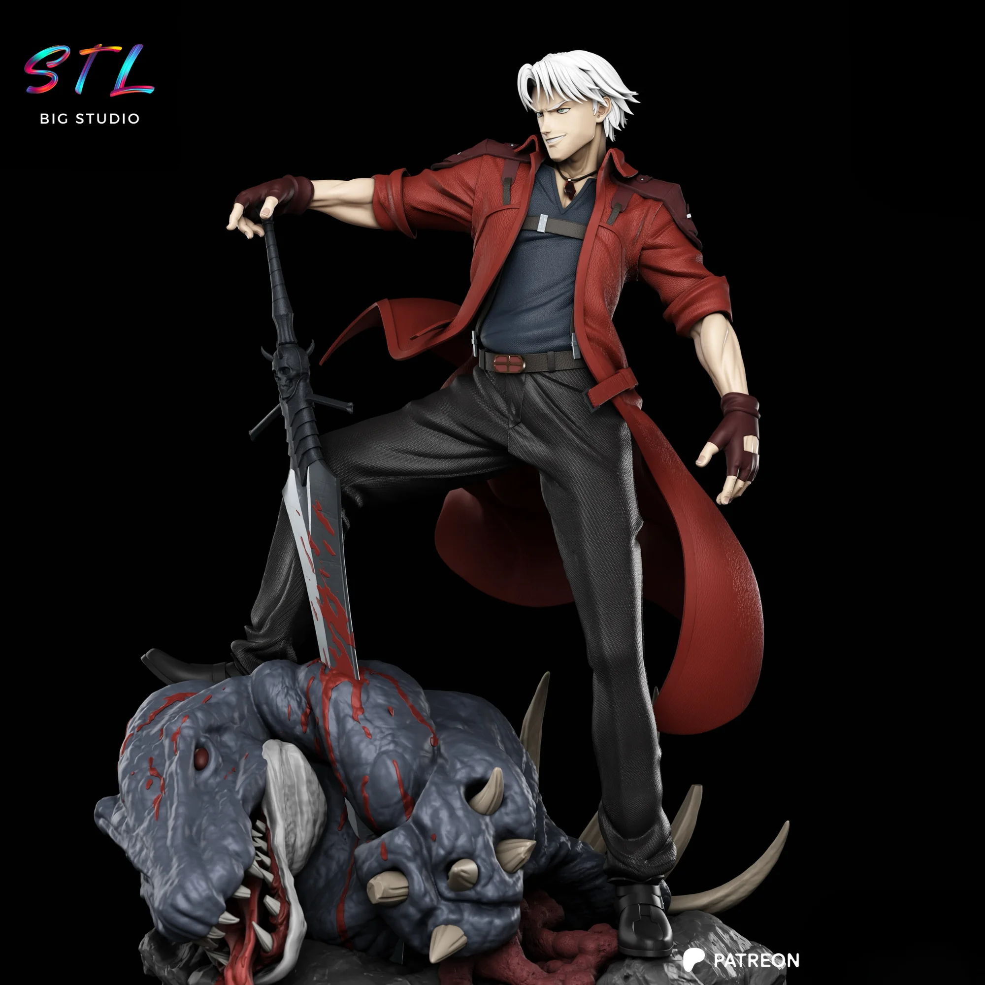 Dante STL | Devil May Cry | 3D Printable Figure Model