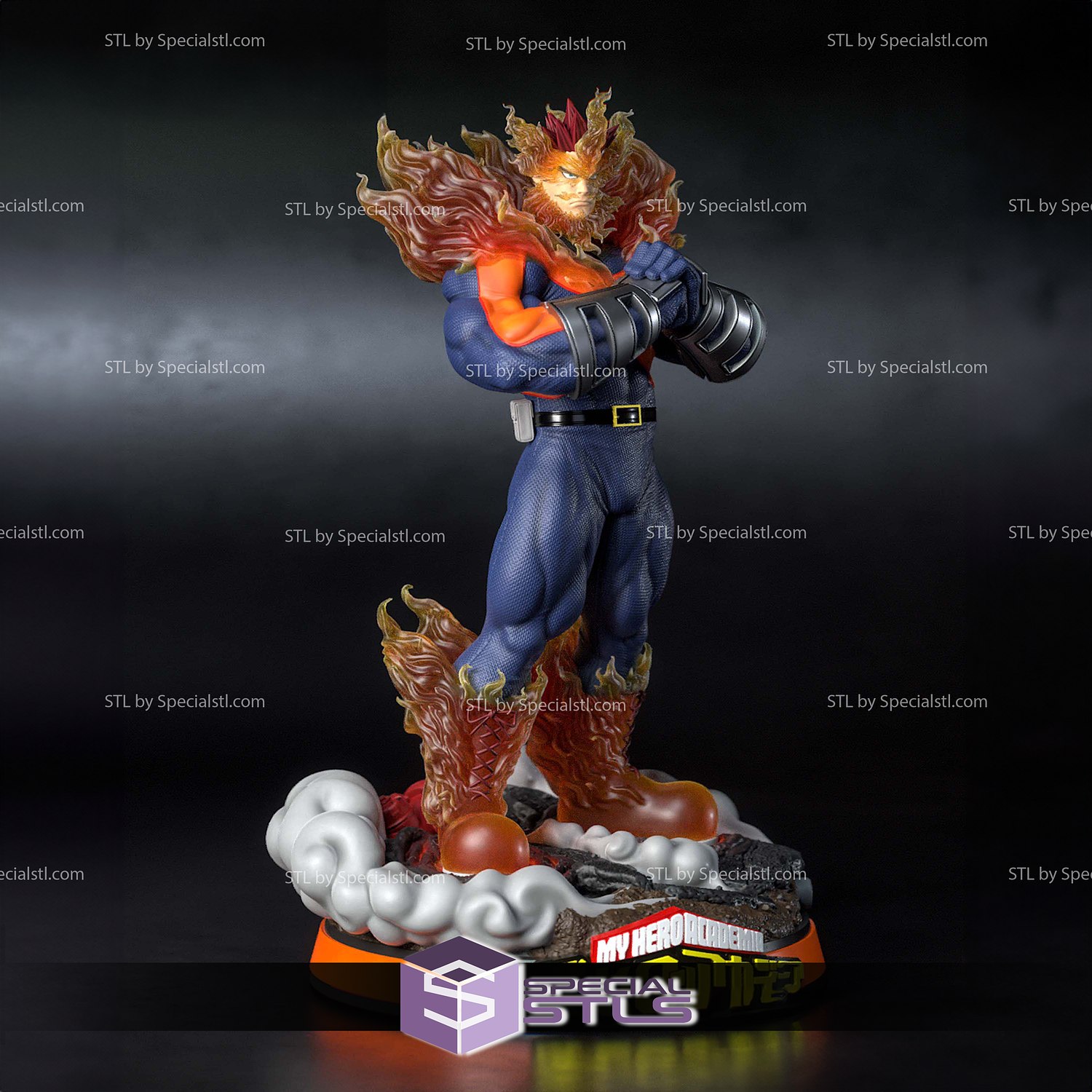 Endeavor My Hero Academia 3D Model Sculpture STL Model — view 2