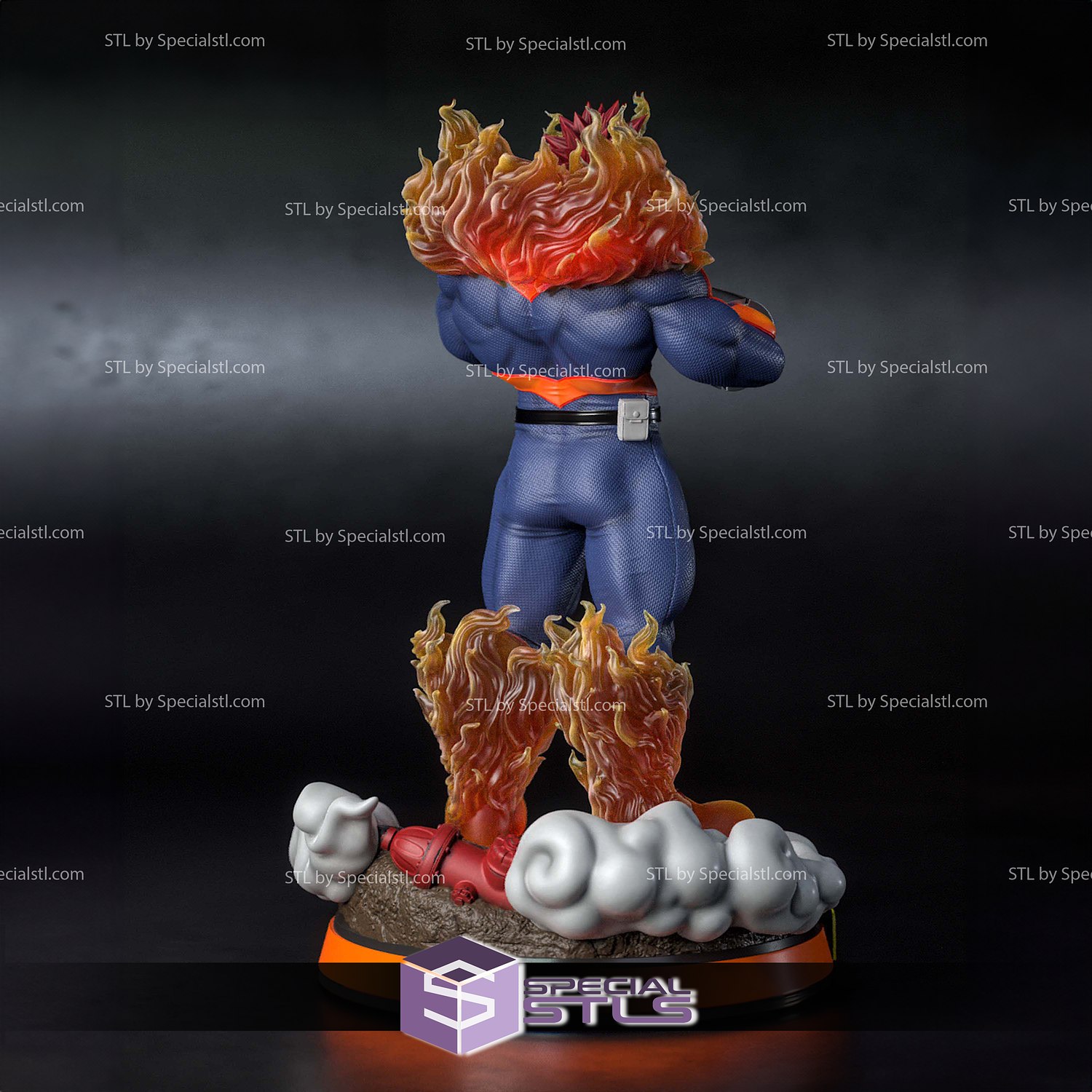 Endeavor My Hero Academia 3D Model Sculpture STL Model — view 4