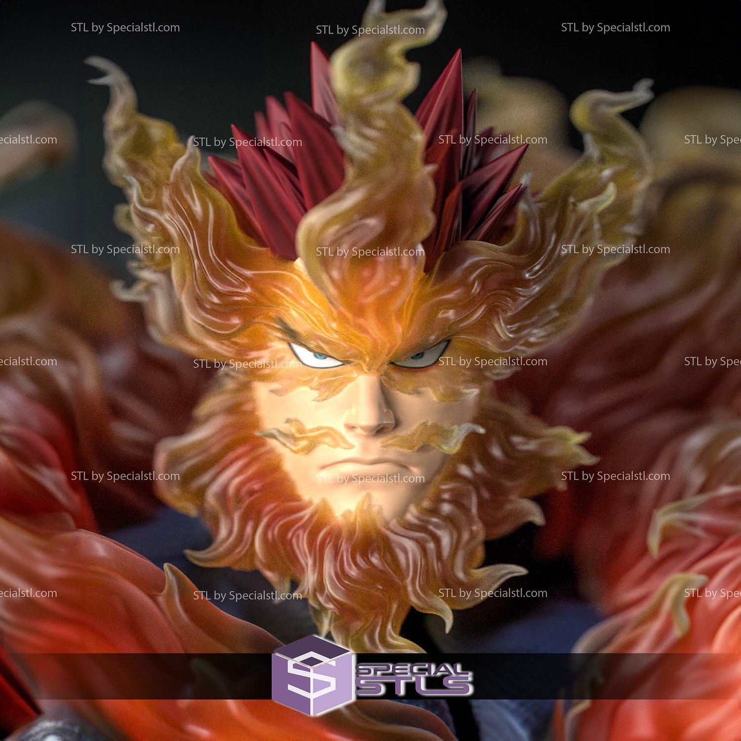 Endeavor My Hero Academia 3D Model Sculpture STL Model — view 6