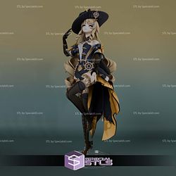 Navia Genshin Impact Digital STL Files 3D Model
