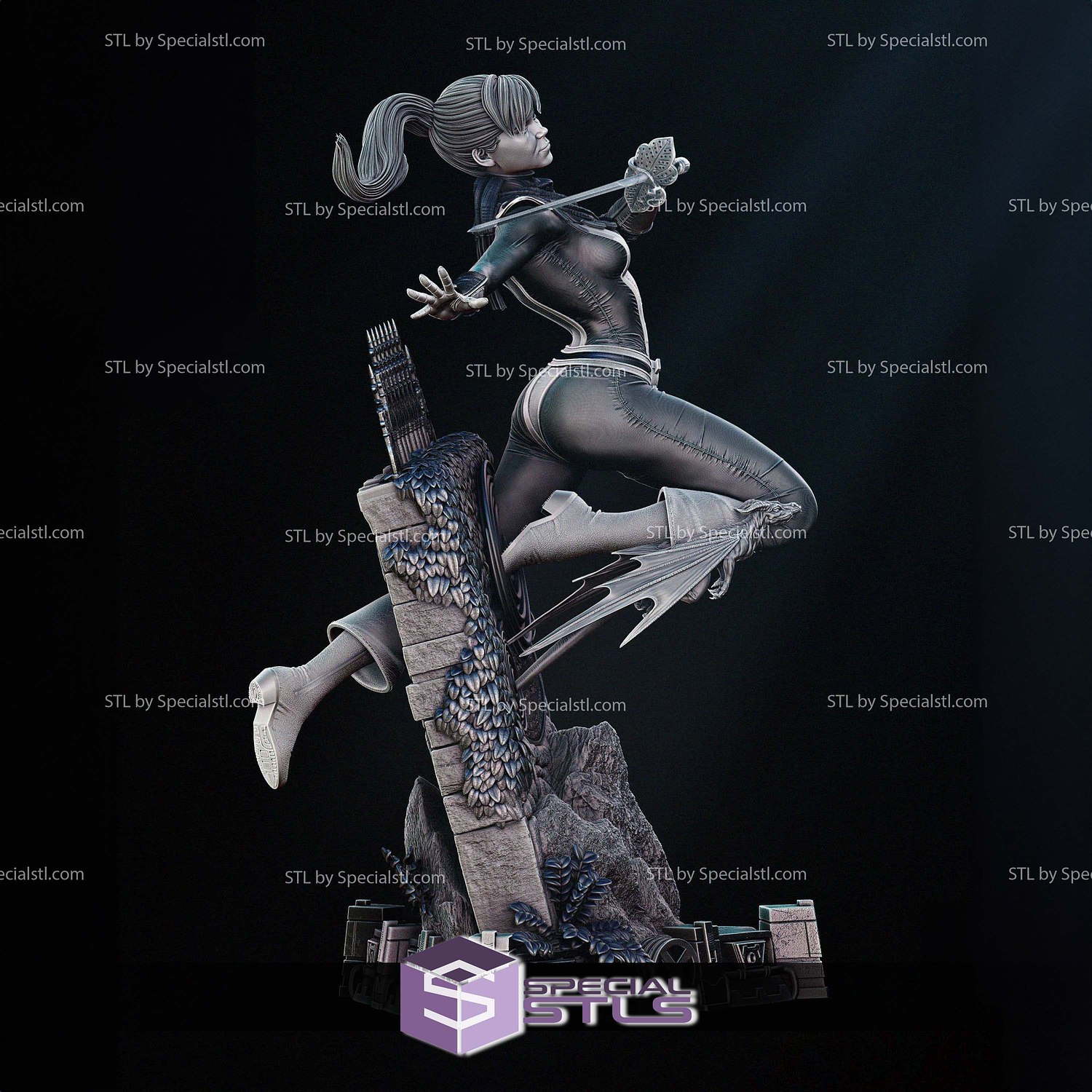 Kitty Pryde Xavier School Wall 3D Printer Files STL Model — view 3
