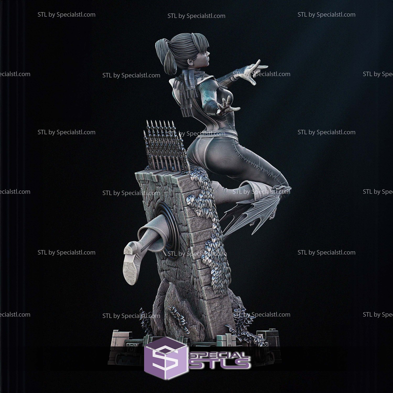 Kitty Pryde Xavier School Wall 3D Printer Files STL Model — view 4