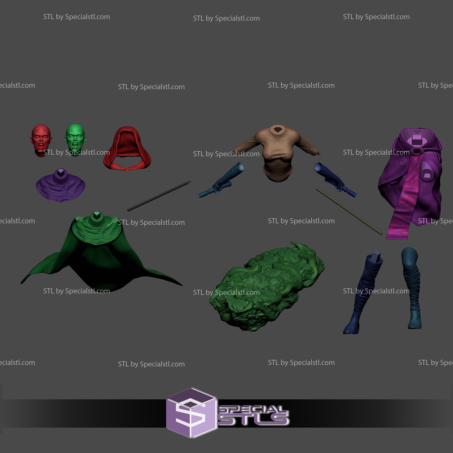 Asajj Ventress Angry 3D Printer Files STL Model — view 6