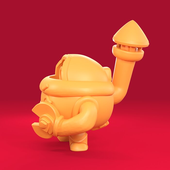 Pearl Original - Brawl Stars 3D STL Model — view 2